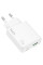 Мережевий зарядний пристрій (зарядка) Hoco C142A Direct PD20W+QC3.0 (1USB-A/1C) - White - фото