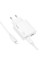 Сетевое зарядное устройство (зарядка) Hoco C142A Direct PD20W+QC3.0 (1USB-A/1C) + кабель Type-C to Lightning - White - фото