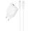 Caricatore da rete Hoco C142A Direct PD20W+QC3.0 (1USB-A/1C) + cavo Type-C to Type-C - White