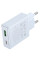 Мережевий зарядний пристрій (зарядка) Hoco C142A Direct PD20W+QC3.0 (1USB-A/1C) - Blue - фото