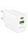 Мережевий зарядний пристрій (зарядка) Borofone BN27 Fuente PD20W+QC3.0 (1USB-A/1C) - White - фото