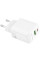 Мережевий зарядний пристрій (зарядка) Borofone BN27 Fuente PD20W+QC3.0 (1USB-A/1C) - White - фото