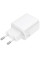 Мережевий зарядний пристрій (зарядка) Borofone BN27 Fuente PD20W+QC3.0 (1USB-A/1C) - White - фото