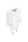 Мережевий зарядний пристрій (зарядка) Borofone BN27 Fuente PD20W+QC3.0 (1USB-A/1C) - White - фото