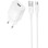 Сетевое зарядное устройство (зарядка) Borofone BAS71A Source 10.5W (1USB-A) + кабель USB to Type-C - White