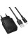 Сетевое зарядное устройство (зарядка) Borofone BAS71A Source 10.5W (1USB-A) + кабель USB to Lightning - Black - фото