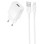 Сетевое зарядное устройство (зарядка) Borofone BAS71A Source 10.5W (1USB-A) + кабель USB to Lightning - White