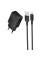 Мережевий зарядний пристрій (зарядка) Borofone BAS71A Source 10.5W (1USB-A) + кабель USB to MicroUSB - Black - фото