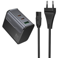 Мережевий зарядний пристрій (зарядка) Hoco CS76A Star Speed PD70W (1USB-A/2C) - Midnight Black