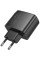 Мережевий зарядний пристрій (зарядка) Hoco CS63A Bright PD65W (1USB-A/1C) - Black - фото