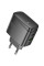 Мережевий зарядний пристрій (зарядка) Hoco CS63A Bright PD65W (1USB-A/1C) - Black - фото