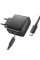 Сетевое зарядное устройство (зарядка) Hoco CS63A Bright PD65W (1USB-A/1C) + кабель Type-C to Type-C - Black - фото