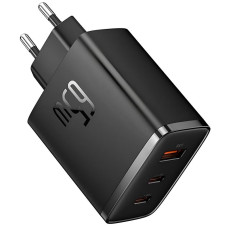Сетевое зарядное устройство Baseus Cube Pro Fast Charger PD65W (1USB-A/2C) (P10111404) - Cluster Black