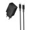 Мережевий зарядний пристрій Borofone BAS75A Source PD30W (1USB-C) + кабель Type-C to Lightning - Black