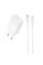 Мережевий зарядний пристрій Borofone BAS75A Source PD30W (1USB-C) + кабель Type-C to Lightning - White - фото