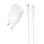 Мережевий зарядний пристрій Borofone BAS75A Source PD30W (1USB-C) + кабель Type-C to Lightning - White