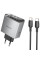 Мережевий зарядний пристрій Borofone BN22 Lena PD65W (1USB-A/2C) + кабель Type-C to Type-C - Metal gray - фото