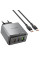 Мережевий зарядний пристрій Borofone BN22 Lena PD65W (1USB-A/2C) + кабель Type-C to Type-C - Metal gray - фото
