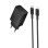 Сетевое зарядное устройство Borofone BAS76A Source PD30W+QC3.0 (1USB-A/1C) + кабель Type-C to Lightning - Black