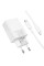 Мережевий зарядний пристрій Borofone BAS76A Source PD30W+QC3.0 (1USB-A/1C) + кабель Type-C to Lightning White - фото