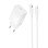 Сетевое зарядное устройство Borofone BAS73A Source PD20W (1USB-C) + кабель Type-C to Lightning - White
