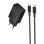 Сетевое зарядное устройство Borofone BAS73A Source PD20W (1USB-C) + кабель Type-C to Type-C - Black