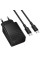 Сетевое зарядное устройство Borofone BAS73A Source PD20W (1USB-C) + кабель Type-C to Type-C - Black - фото