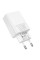 Сетевое зарядное устройство Borofone BAS76A Source PD30W+QC3.0 (1USB-A/1C) - White - фото