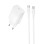 Сетевое зарядное устройство Borofone BAS75A Source PD30W (1USB-C) + кабель Type-C to Type-C - White