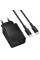 Сетевое зарядное устройство Borofone BAS76A Source PD30W+QC3.0 (1USB-A/1C) + кабель Type-C to Type-C - Black - фото