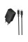 Сетевое зарядное устройство Borofone BAS76A Source PD30W+QC3.0 (1USB-A/1C) + кабель Type-C to Type-C - Black - фото