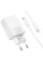Сетевое зарядное устройство Borofone BAS76A Source PD30W+QC3.0 (1USB-A/1C) + кабель Type-C to Type-C - White - фото