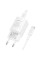 Сетевое зарядное устройство Borofone BA103A Pudding PD20W (1USB-C) + кабель Type-C to Type-C - White - фото