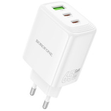Сетевое зарядное устройство Borofone BN32 Cargador PD65W (1USB-A/2C) - White