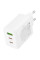 Мережевий зарядний пристрій Borofone BN32 Cargador PD65W (1USB-A/2C) - White - фото
