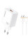 Сетевое зарядное устройство Amaya E79D 2.4A (1USB-A) + кабель USB to Type-C - White - фото