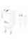 Сетевое зарядное устройство Amaya E77D PD20W+QC3.0 (1USB-A/1C) + кабель USB to Lightning - White - фото