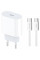 Сетевое зарядное устройство Amaya E69S PD35W (1USB-C) + кабель Type-C to Type-C White - фото