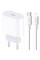 Сетевое зарядное устройство Amaya E68S PD20W (1USB-C) + кабель Type-C to Lightning White - фото