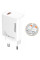 Сетевое зарядное устройство Amaya E57S QC3.0 20W (1USB-A) + кабель USB to Type-C - White - фото