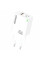 Сетевое зарядное устройство Amaya E45D PD45W+QC3.0 GaN (1USB-A/1C) - White - фото