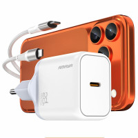 Сетевое зарядное устройство Amaya E280S PD20W GaN (1USB-C) + кабель Type-C to Type-C - White