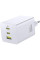 Мережевий зарядний пристрій Baseus EnerFill FE11 Fast Charger PD100W+QC3.0 (1USB-A/2C) (P101821) Moon White - фото