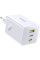 Мережевий зарядний пристрій Baseus EnerFill FE11 Fast Charger PD100W+QC3.0 (1USB-A/2C) (P101821) Moon White - фото