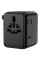 Сетевой универсальный переходник WIWU UA010 Warrior GaN 45W + 2USB-A/3C - Black - фото