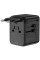 Сетевой универсальный переходник WIWU UA010 Warrior GaN 45W + 2USB-A/3C - Black - фото