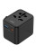 Сетевой универсальный переходник WIWU UA012 Warrior 12W + 1USB-A/1C - Black - фото