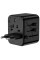 Сетевой универсальный переходник WIWU UA012 Warrior 12W + 1USB-A/1C - Black - фото