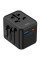 Сетевой универсальный переходник WIWU UA012 Warrior 12W + 1USB-A/1C - Black - фото