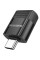 Переходник Borofone BV18 Type-C male to USB female 3.0 - Black - фото